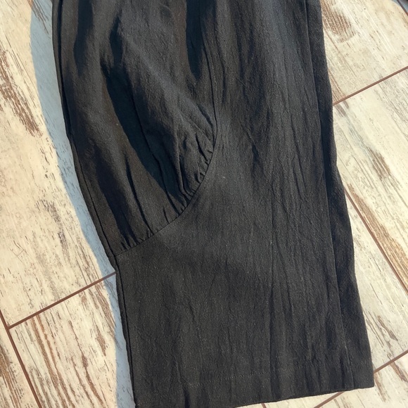 High Waisted Balloon Pants Linen Blend Parachute Harem Silhouette Small NWOT - Picture 10 of 12